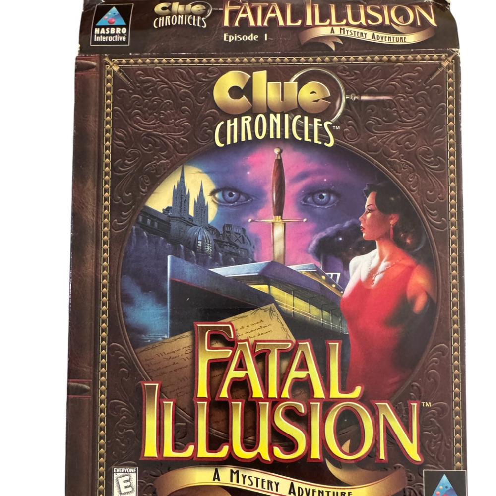 Clue Chronicles Fatal Illusion PC Game from 90's, original box and Disks